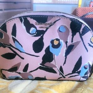 Kate Spade Paper Rose Dome Cosmetic Bag.